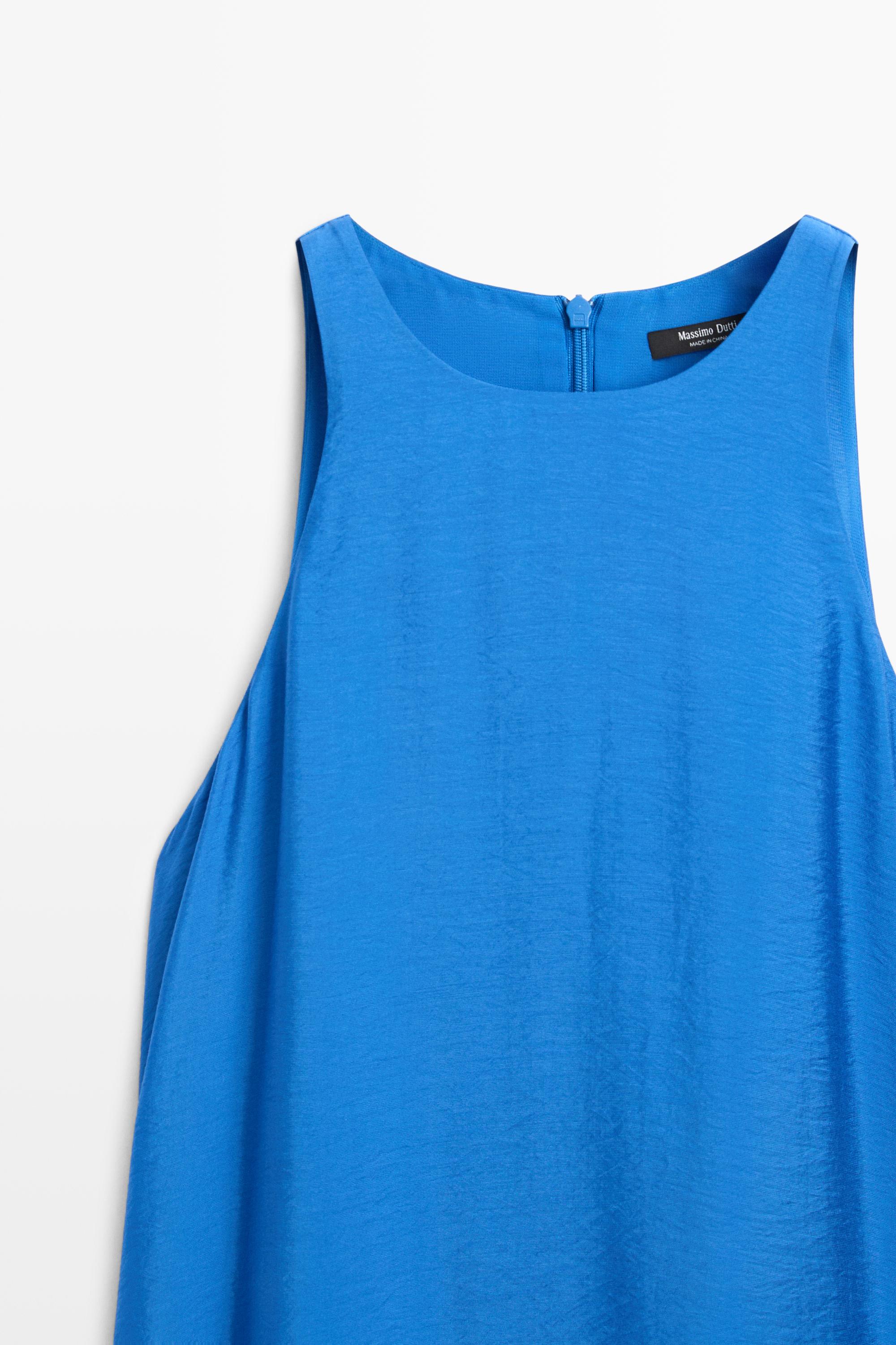 Flowing long halter dress